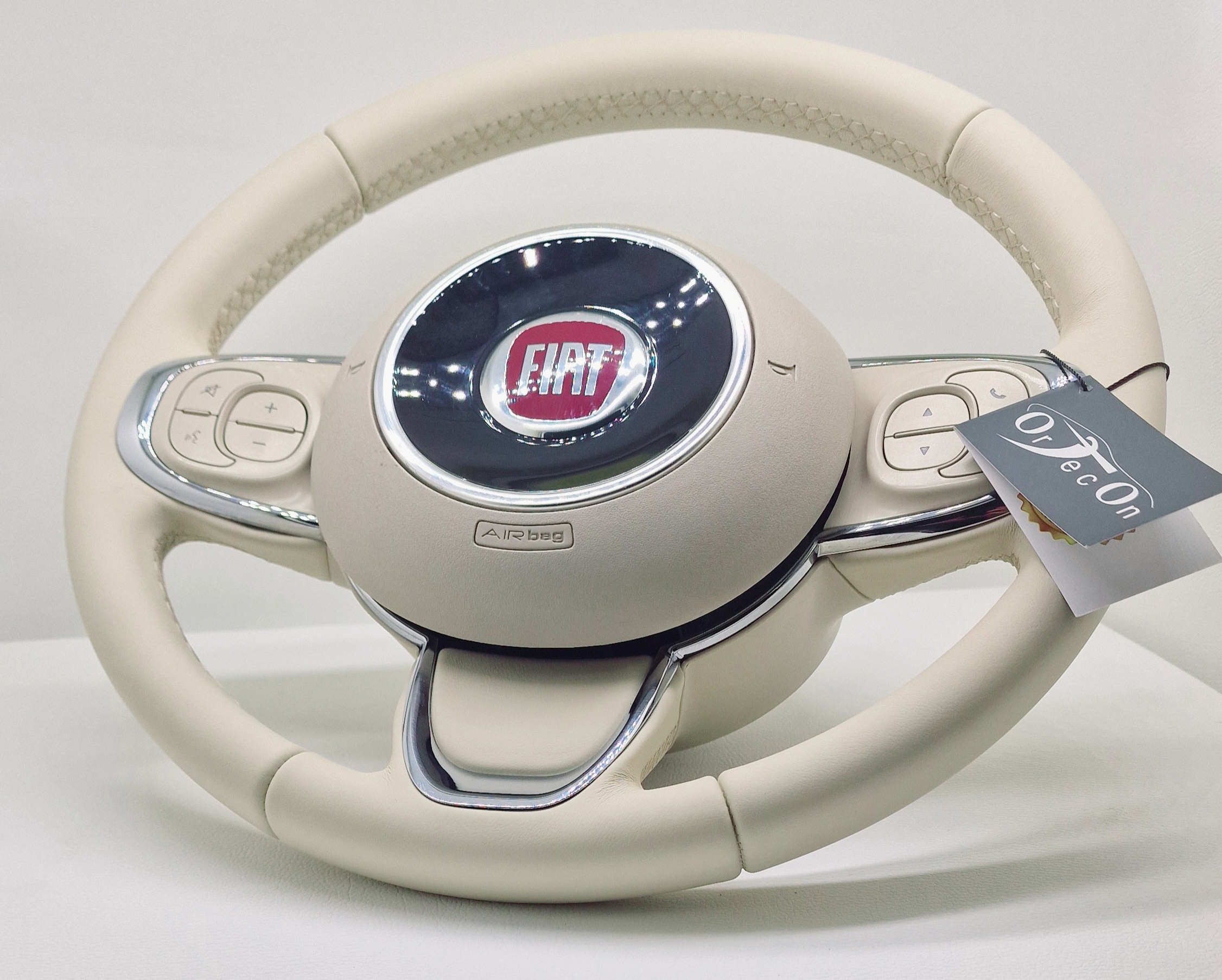 Tapizado volante Fiat 500 2015-2021 _ 500C 2016-2021, en Exclusiva