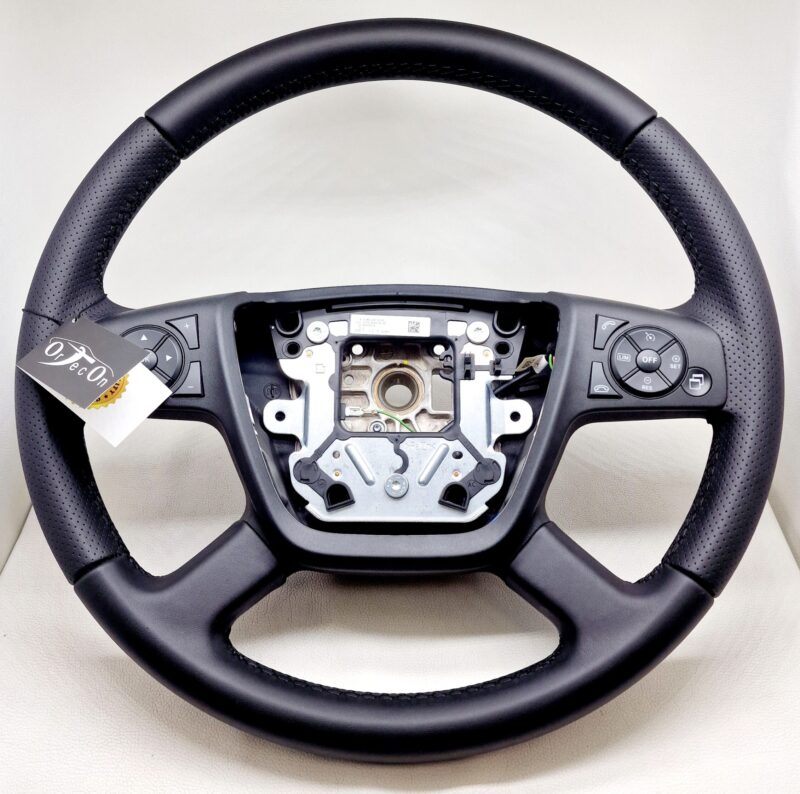 Tapizado volante camión Mercedes-Benz Actros MP4 en Cuero vegano automoción microperforado laterales (para volante de plástico poliuretano de serie) by ORTECON®