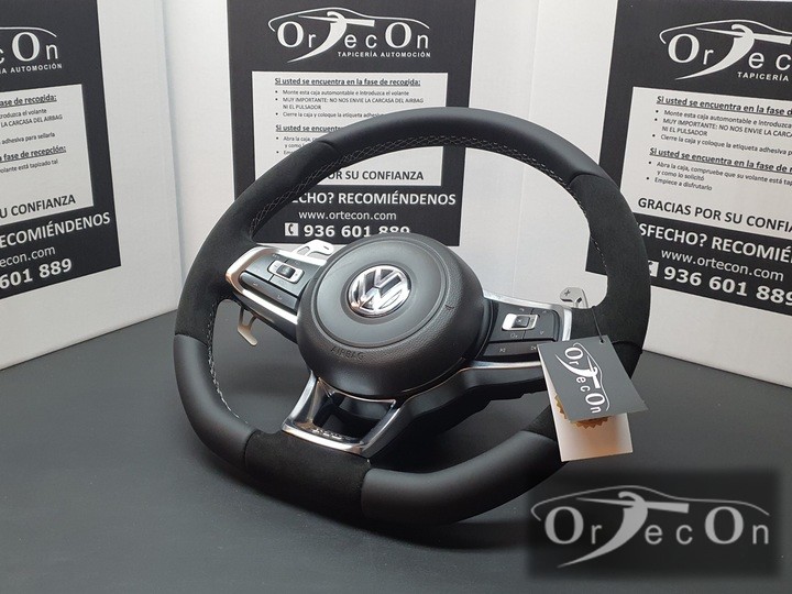 Tapizado de volante en ALCANTARA® (Recogida y entrega opcional) - Configura  tus extras y personaliza tu volante ORTECON® - Ortecon