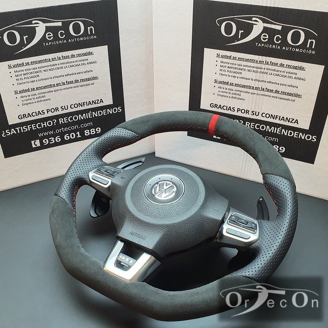Tapizado de volante en ALCANTARA® (Recogida y entrega opcional) - Configura  tus extras y personaliza tu volante ORTECON® - Ortecon