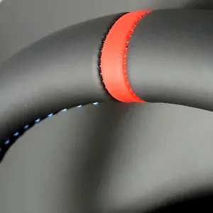 Tapizado de volante en Piel vuelta negro circuito (Recogida y entrega  opcional) - Configura tus extras y personaliza tu volante ORTECON® - Ortecon